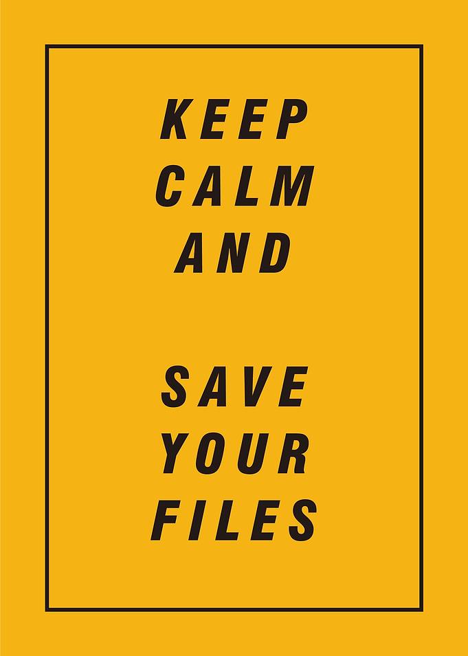 Save Files Designer Poster