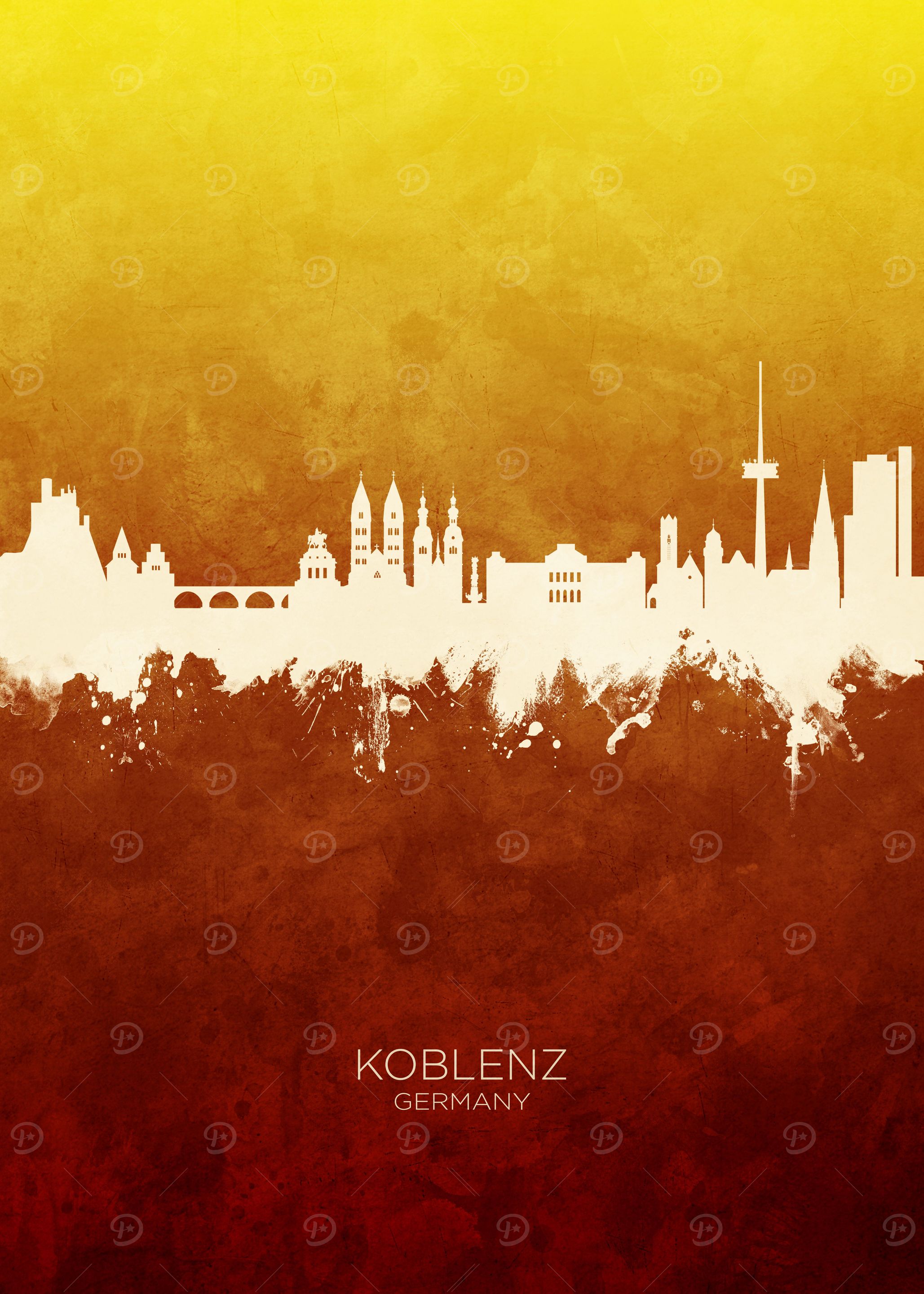 Koblenz Germany Skyline