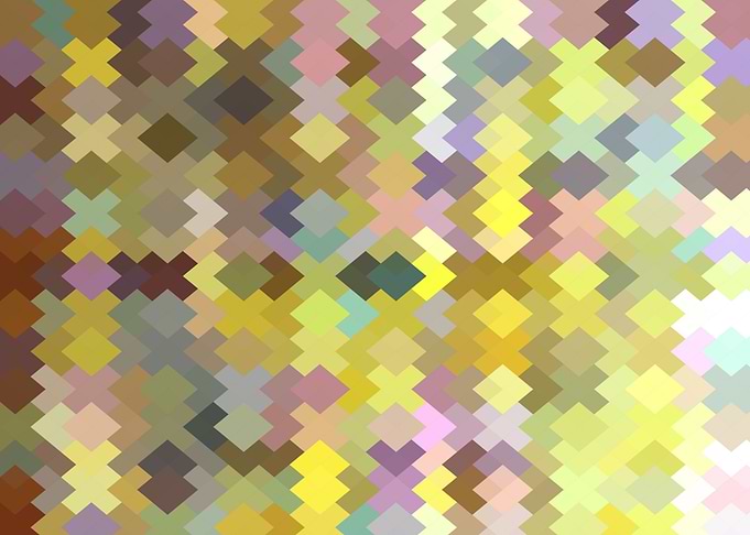 geometric square pixel art