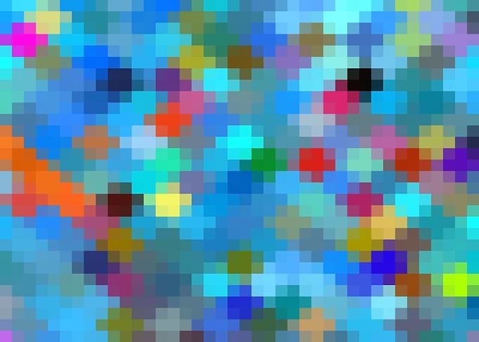 geometric square pixel art