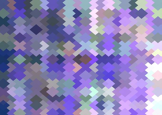 geometric square pixel art