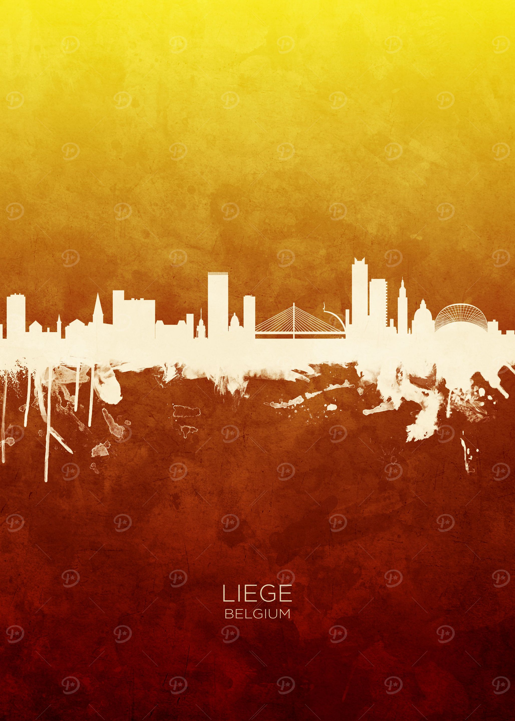 Liege Belgium Skyline