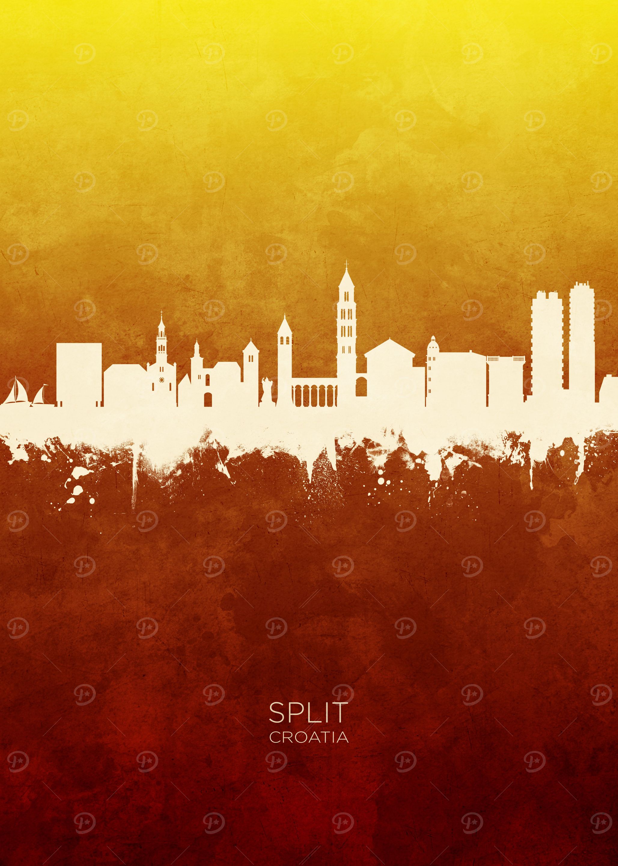 Split Croatia Skyline