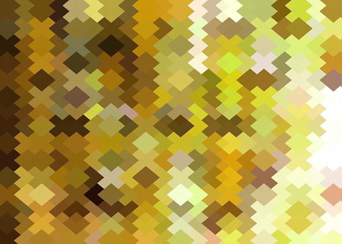 geometric square pixel art