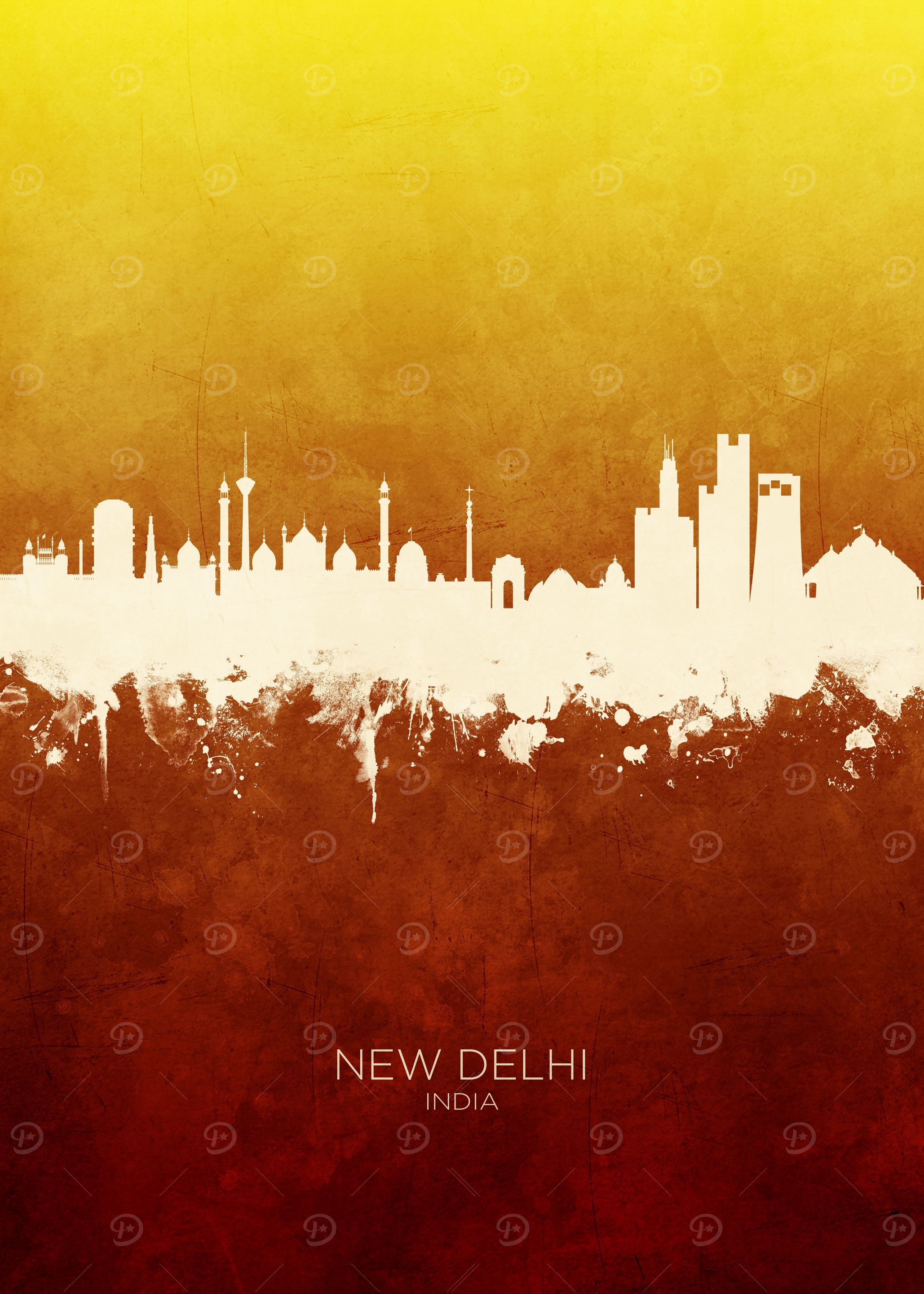 New Delhi India Skyline