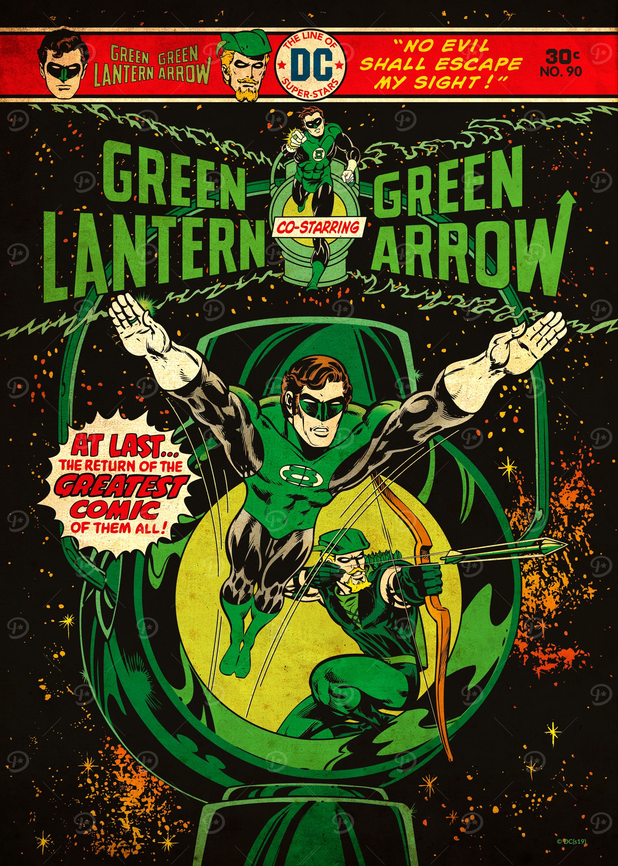 Green Lantern and Green Arrow by Mike Grell and Tatjana Wood