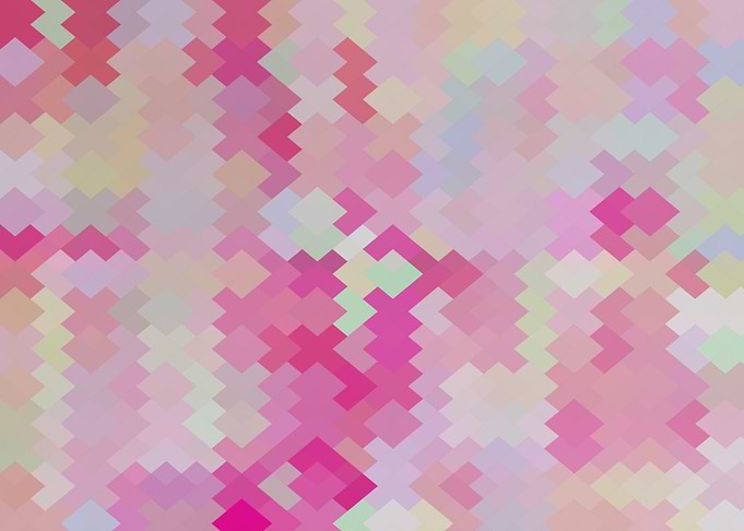 geometric square pixel art