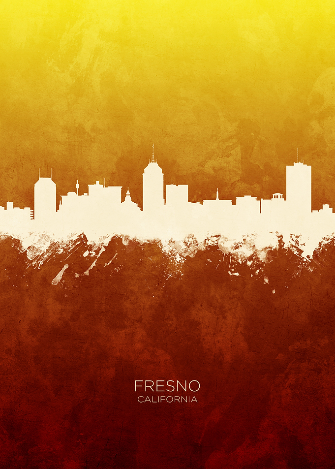 Fresno California Skyline