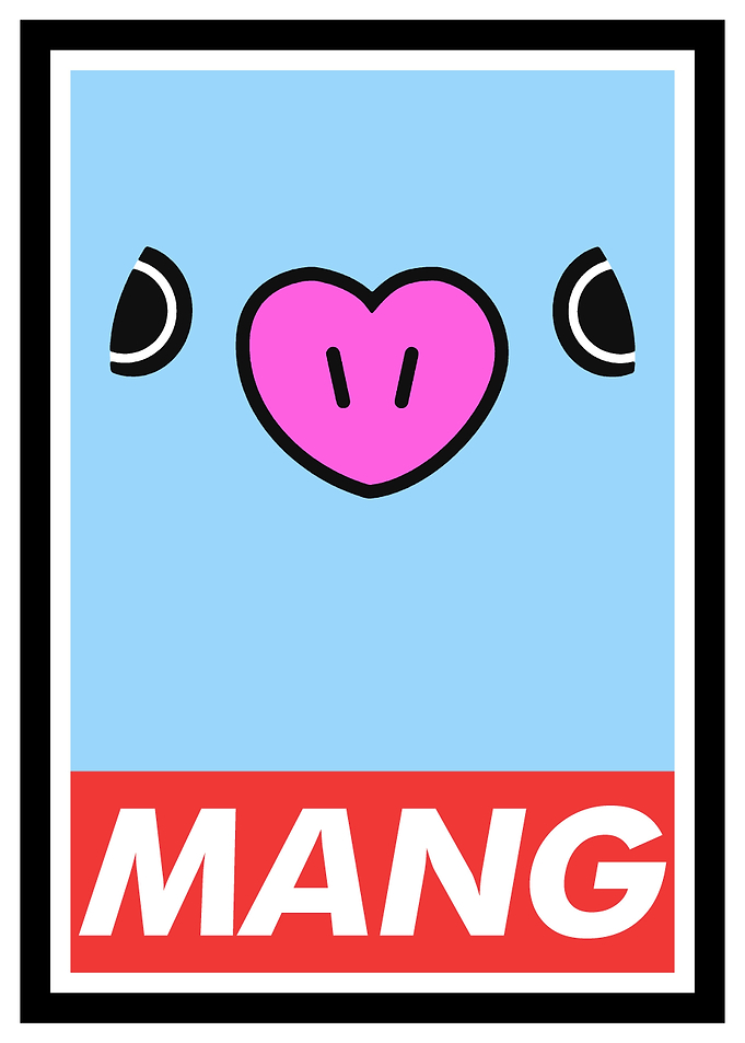 MANG BT21 OBEY GIANT STYLE