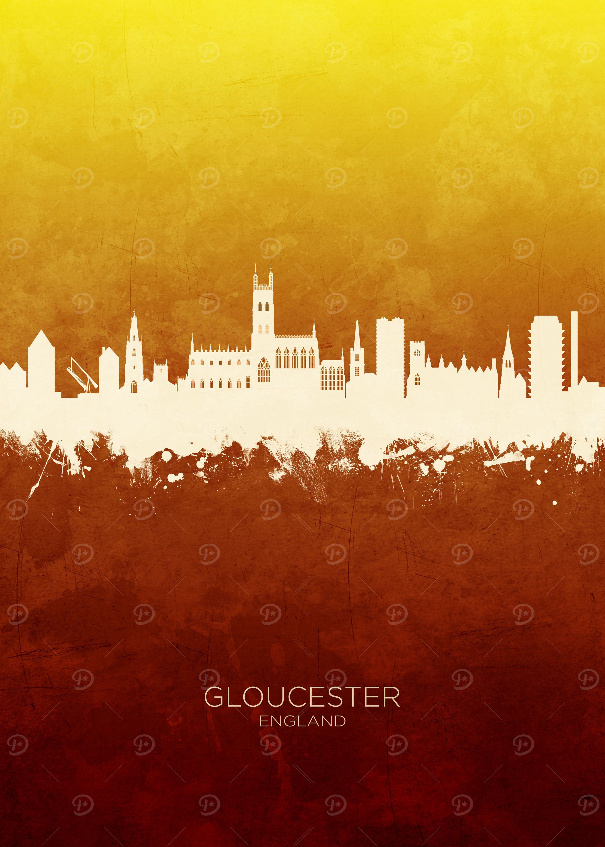 Gloucester England Skyline