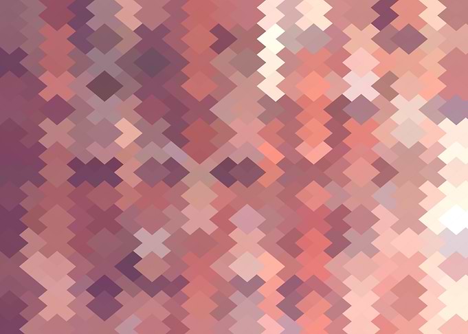 geometric square pixel art