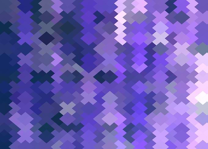 geometric square pixel art