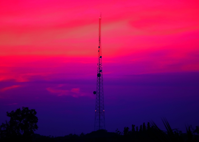 tower with beautiful sky