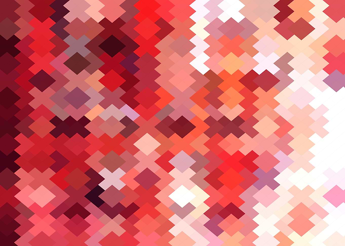 geometric square pixel art