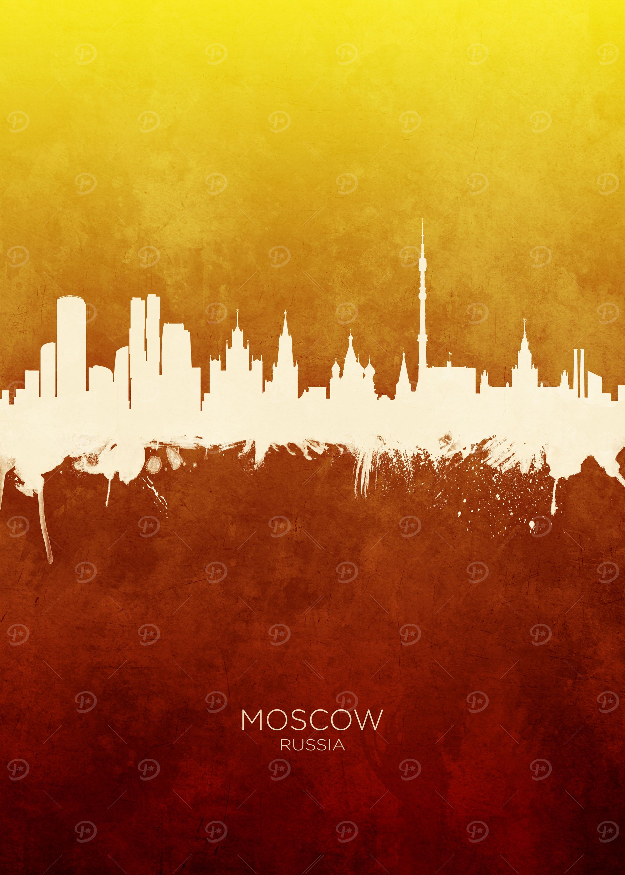 Moscow Russia Skyline