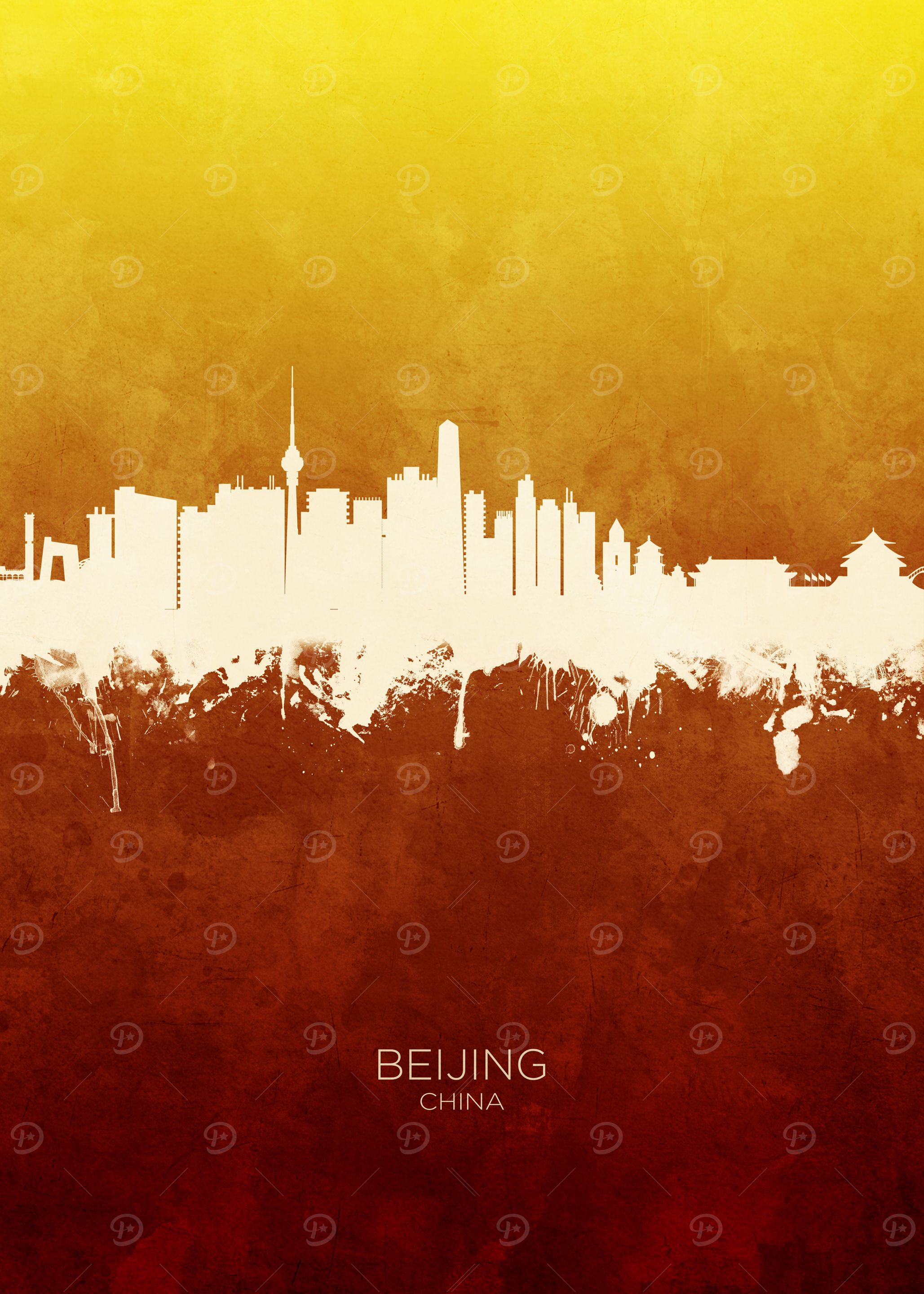Beijing China Skyline
