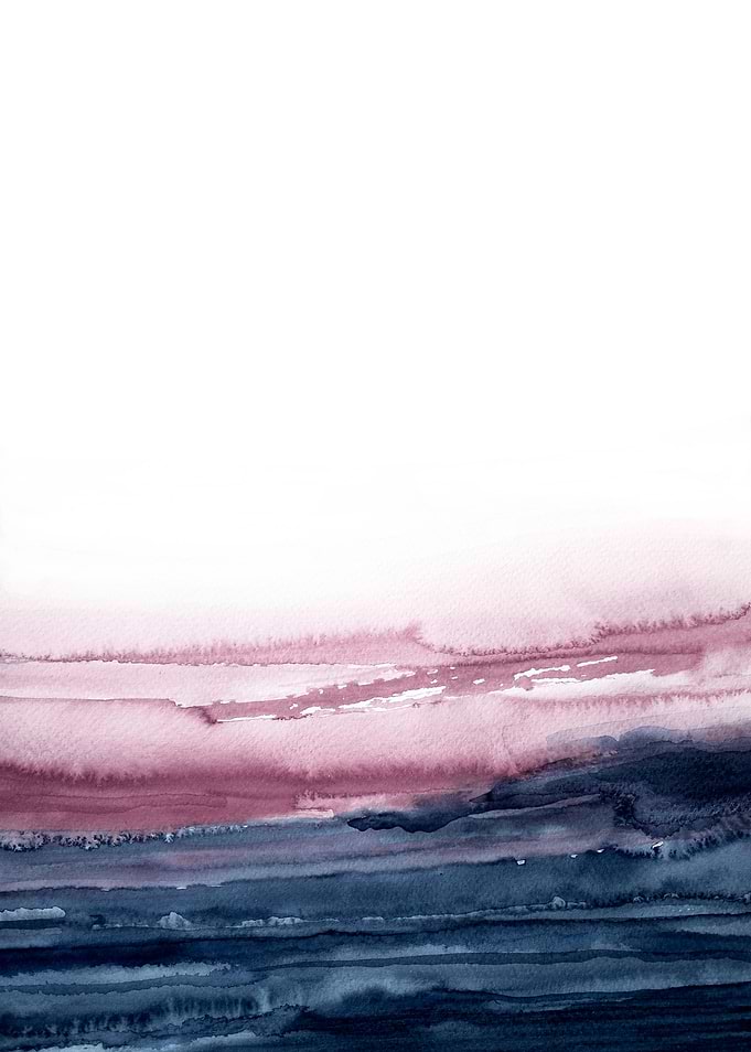pink navy landscape