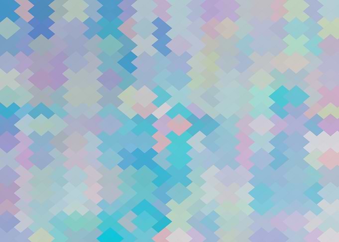geometric square pixel art