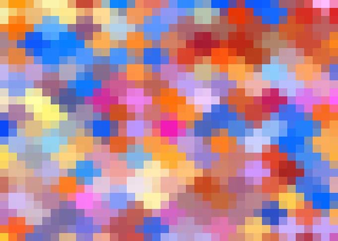 geometric square pixel art