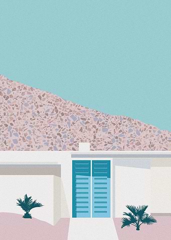 Palm Springs Blue Door