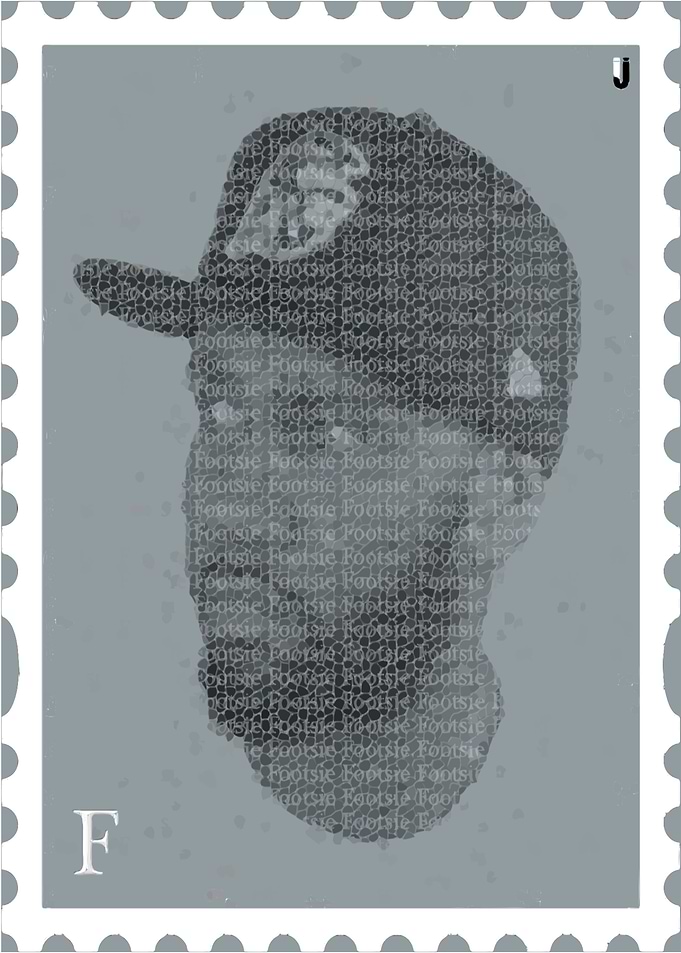 Footsie Stamp Print