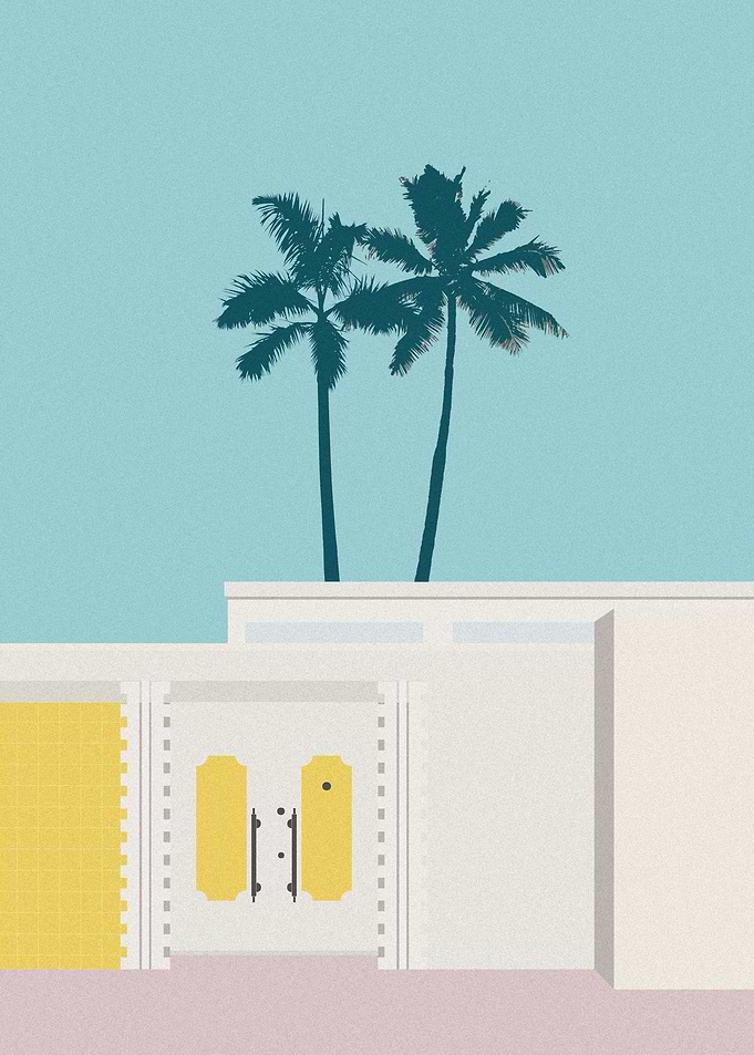 Palm Springs Yellow Door