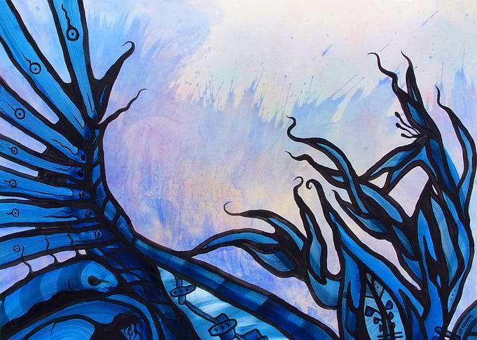 Blue Garden Mother Earth