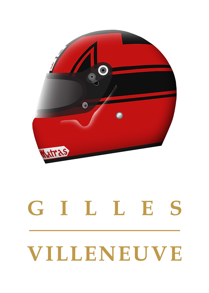 Gilles Villeneuve Helmet
