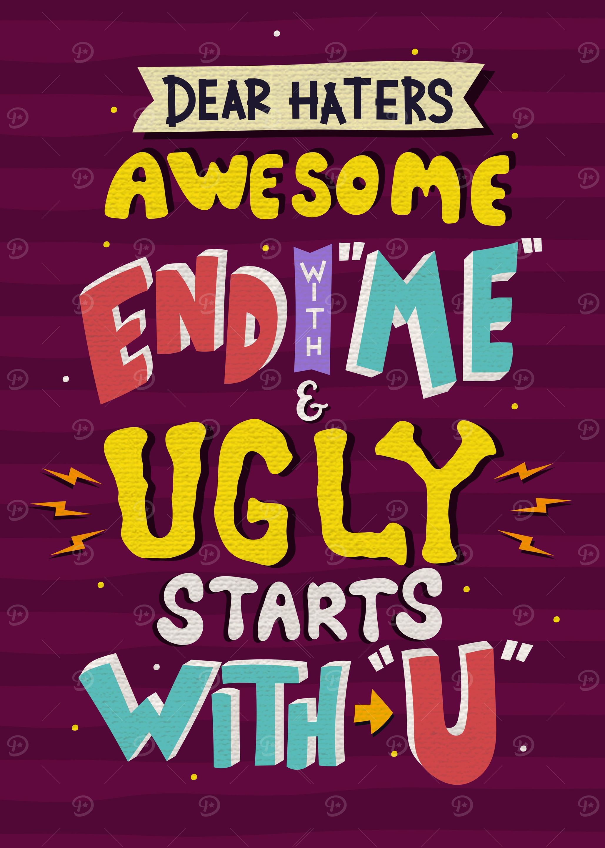 Dear haters awesome ends