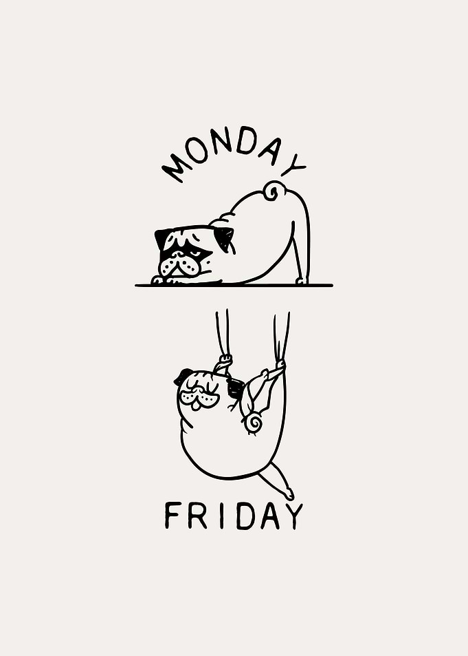 Pug Yoga Friday