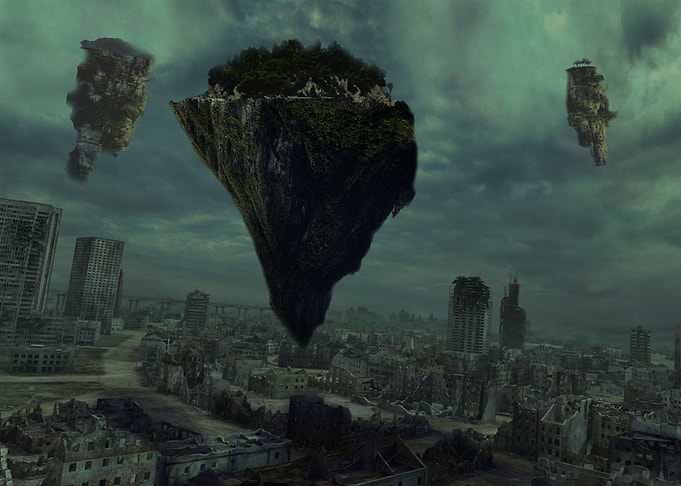 Floating mountains