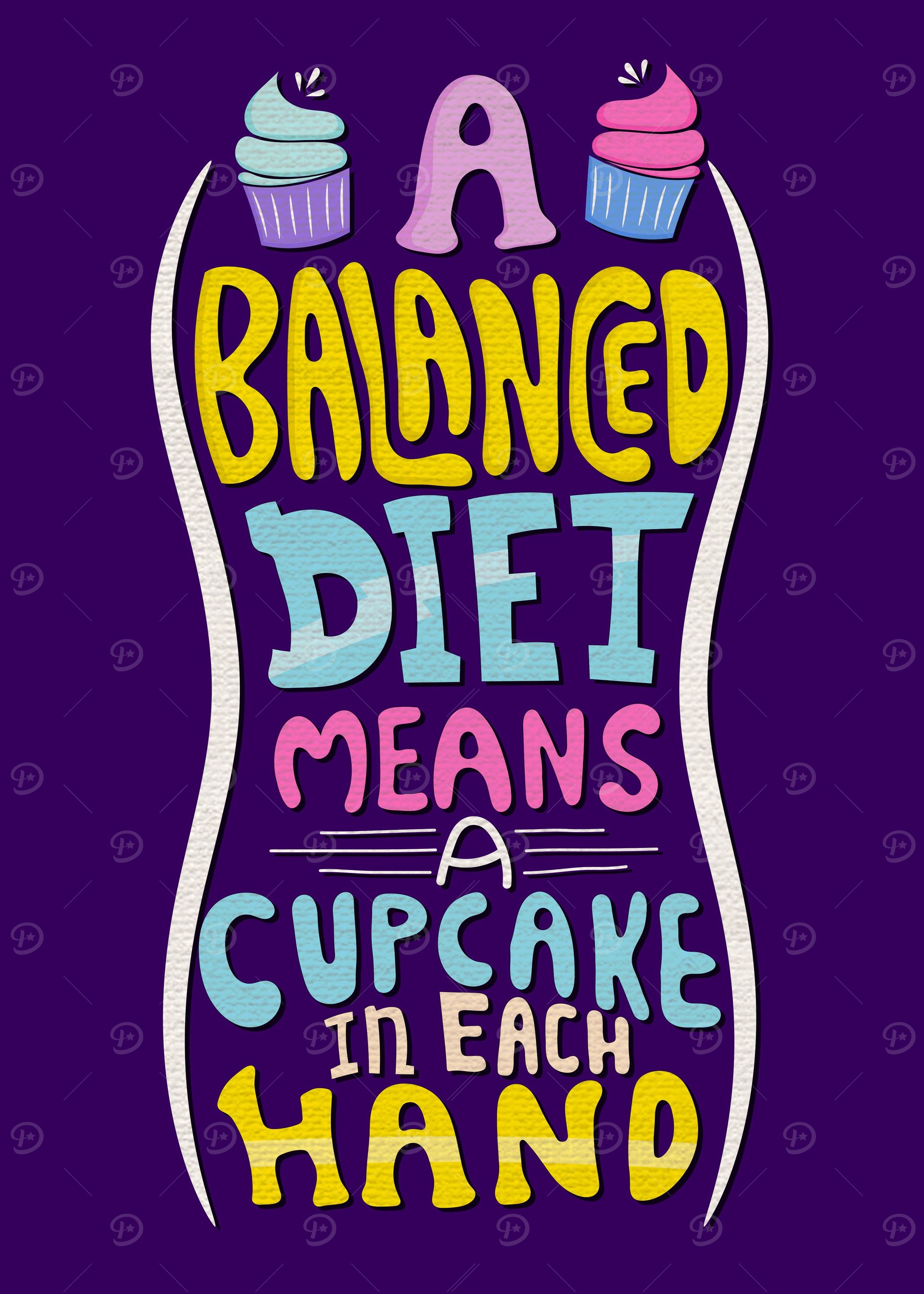 A balanced diet means