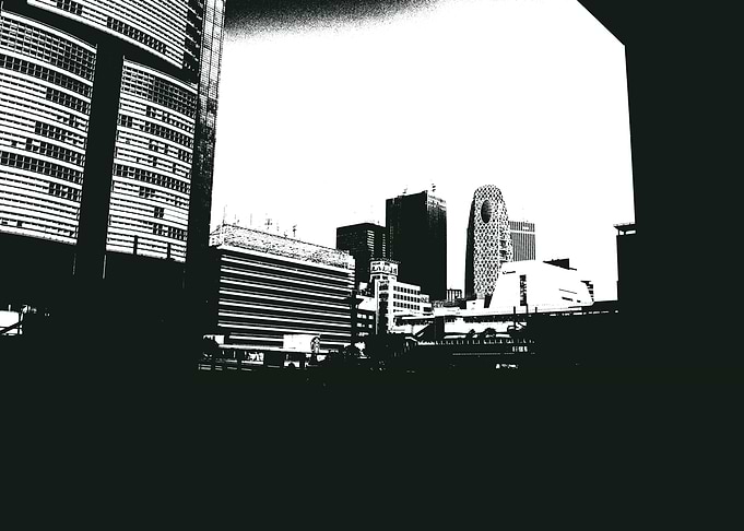 Black and White Shinjuku