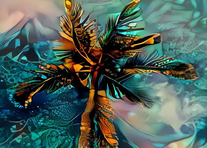 Blue palmview
