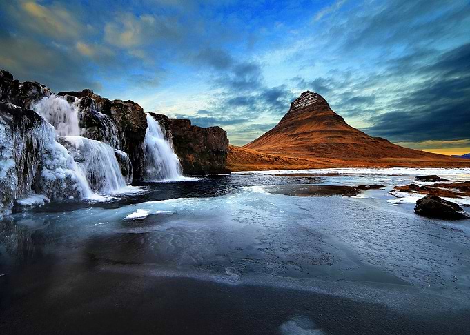 Beautiful waterfall view