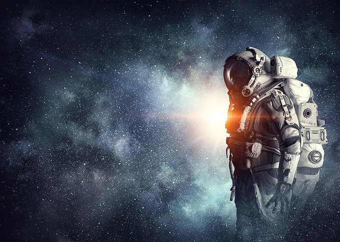 Astronaut Among the Stars