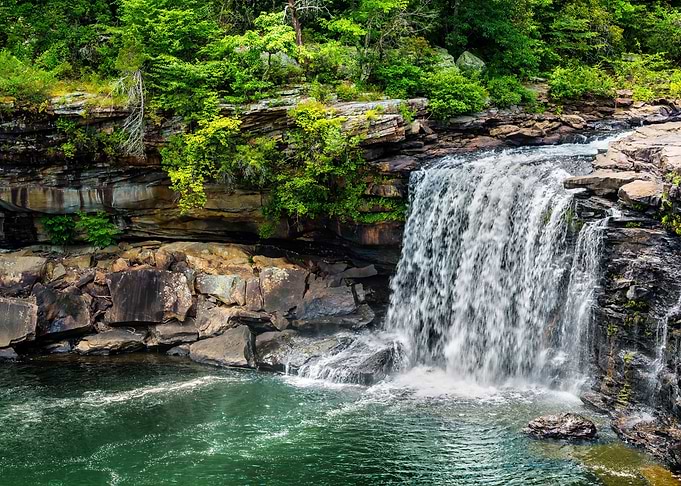 Beautiful waterfall view