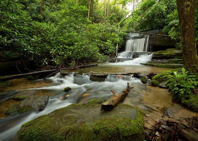 Beautiful waterfall view