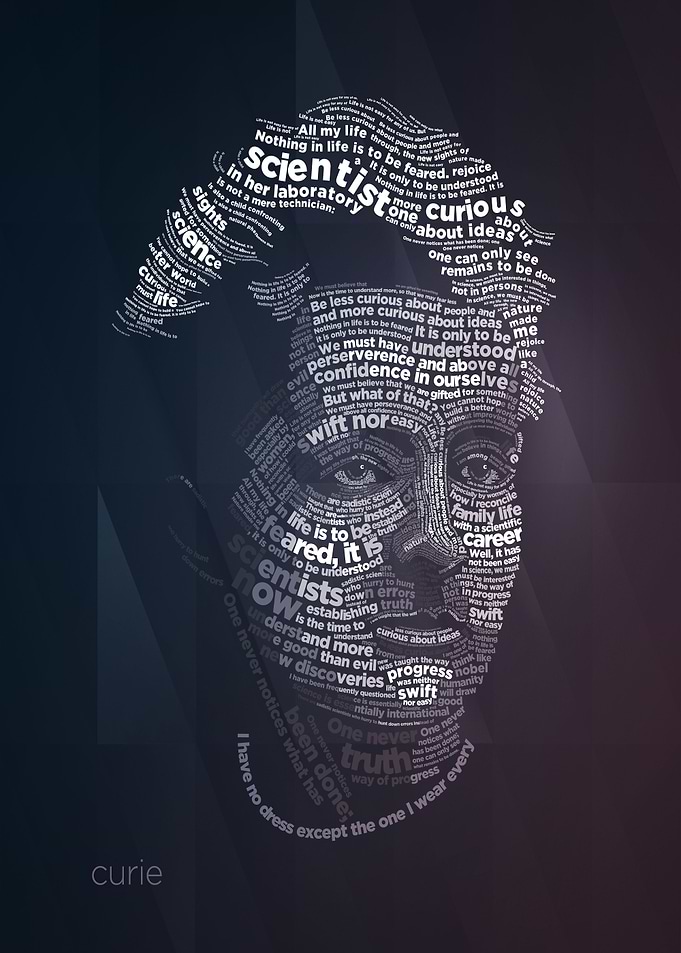 Marie Curie Quotes Art