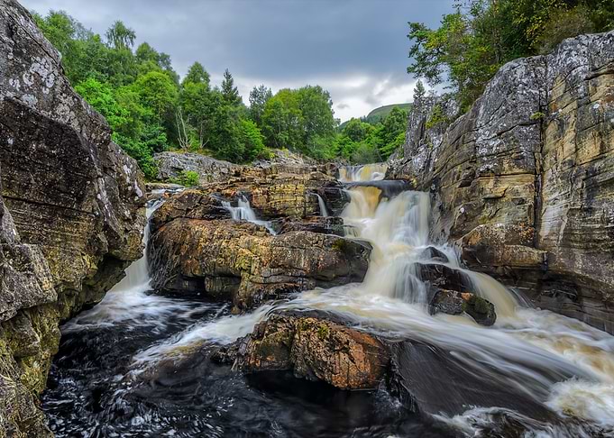 Beautiful waterfall view