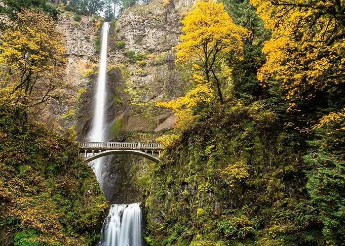 Beautiful waterfall view