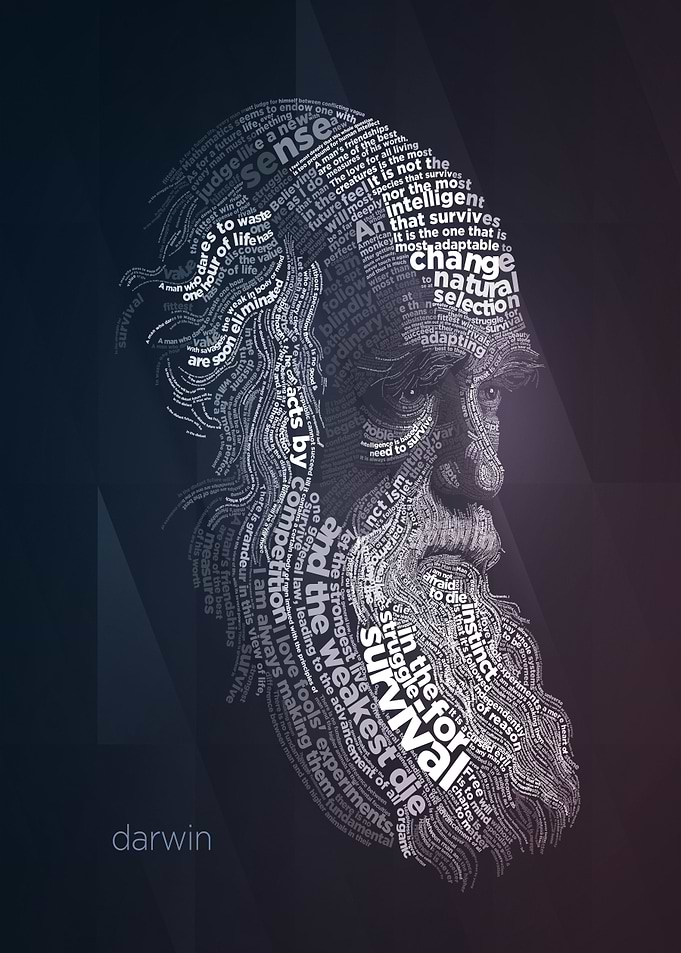 Darwin Quotes Typography
