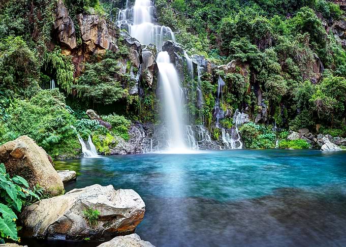 Beautiful waterfall view