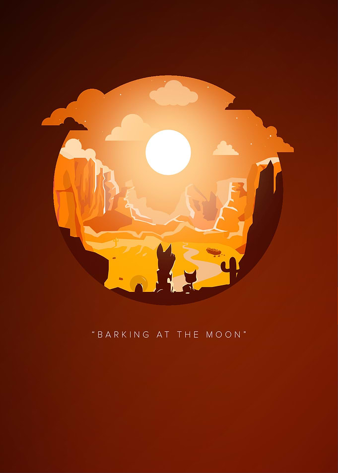Barking at the moon