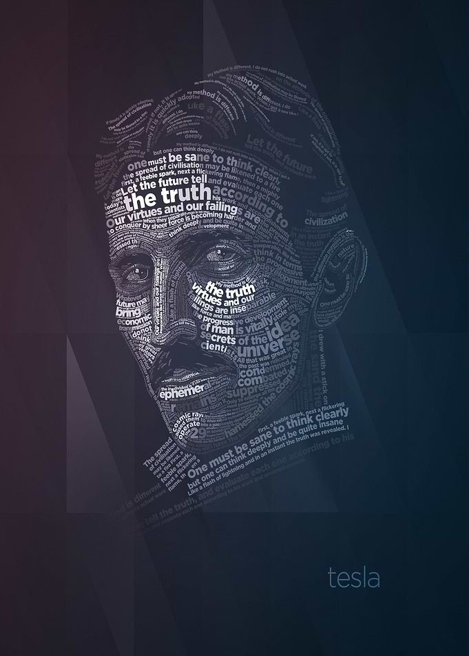 Tesla Quotes Typography