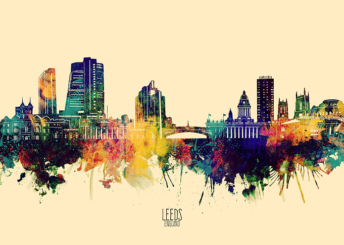 leeds skyline yellow