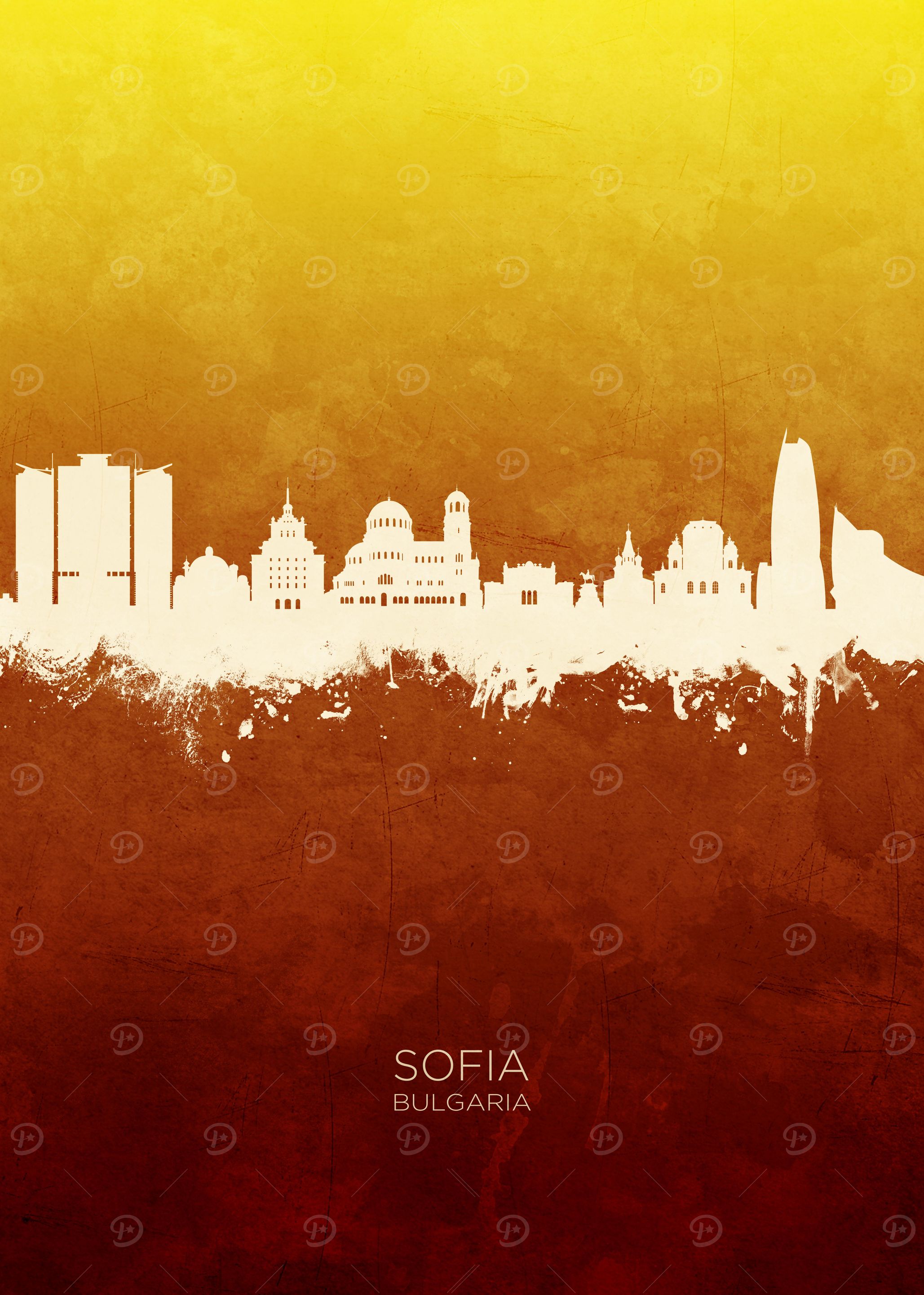 Sofia Bulgaria Skyline