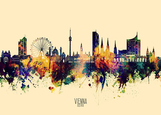 vienna skyline yellow