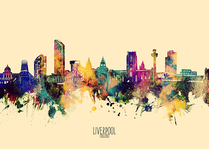 liverpool skyline yellow