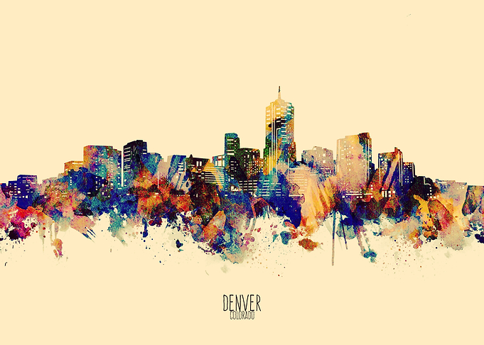 denver skyline yellow